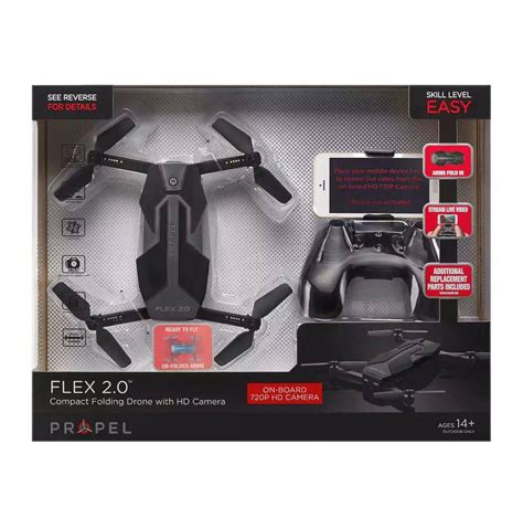 propel flex  compact folding drone  hd camera invastor