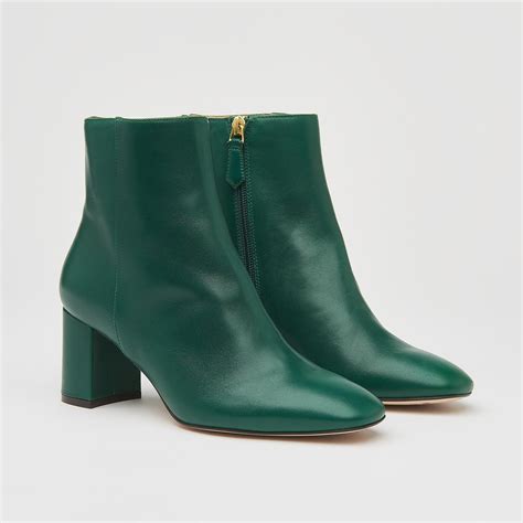 pin  griselda  fashion green ankle boots boots leather ankle boots