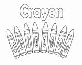 Crayon Crayons Crayola Freecoloring sketch template