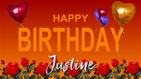 Happy Birthday Justine Youtube