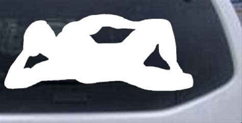 sexy mudflap mud flap man silhouette car or truck window laptop decal
