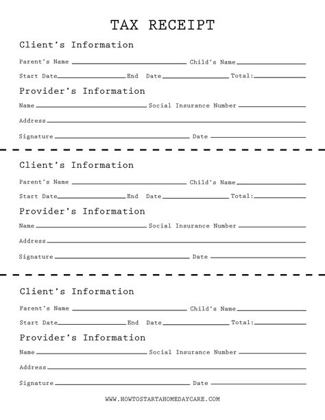 printable daycare forms