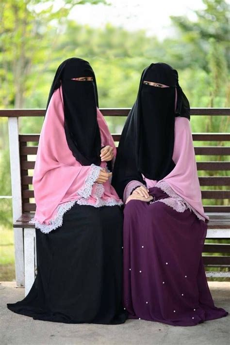 beautiful sisters in islam muslimah wanita niqab dan teman