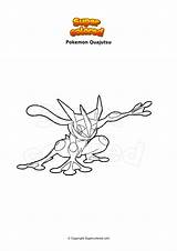 Greninja Quajutsu Ausmalbild Supercolored Kingler Fennekin sketch template