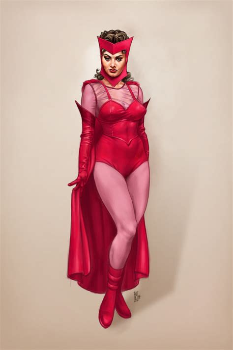 Classy Female Superhero Pin Up Art By Stephen Langmead
