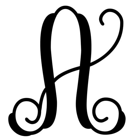 vine monogram letter  initial monogram door decor vine monogram