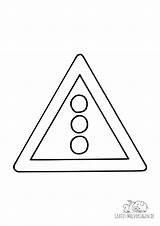 Verkehrszeichen Ampel Ausmalbild Verboten Malvorlage Einfahrt Malen Polizei sketch template