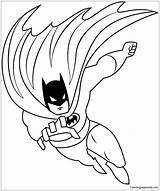 Batman Flying Coloring Pages Color Online Coloringpages101 sketch template
