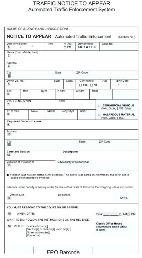 parking ticket template printable fake  templates  uk blank