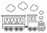 Coloring Locomotive Train Book Vector Kids Wagon Engine Illustration Stock Outline Search sketch template