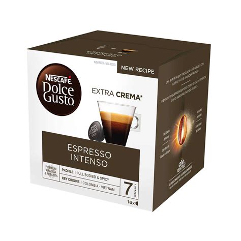 capsulas de cafe espresso intenso int  emb   dolce gusto continente
