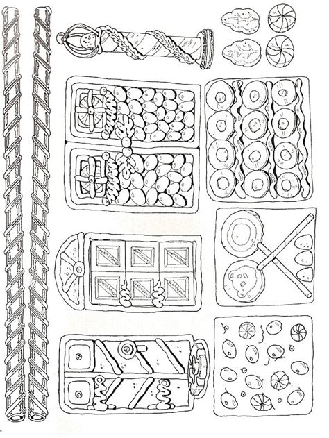 types  food  shown   drawing