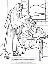 Coloring Jesus Heals Preschool Pages Bible Healing Template Daughter Sick Dead Sketch Colouring sketch template