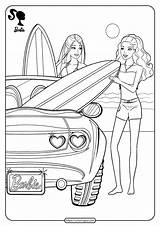 Coloringoo Barbies Sheets Dxf sketch template