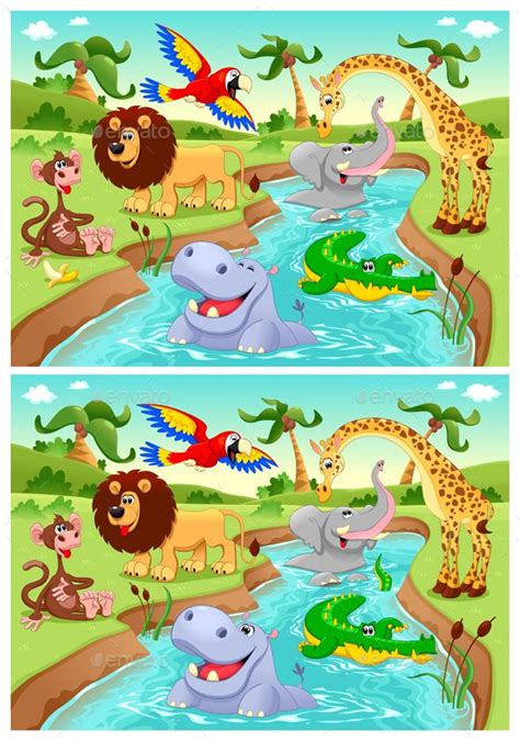 spot  differences  images      vector  carto spot