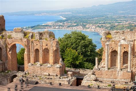 The Greek Theatre Of Taormina Wish Sicily