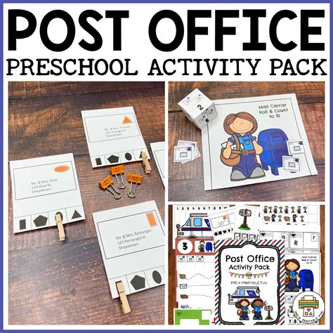 post office preschool activities pre  printable fun