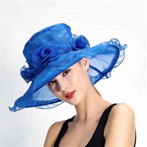 Wholesale New Design Ladies Elegant Summer Organza Tea Party Hat For