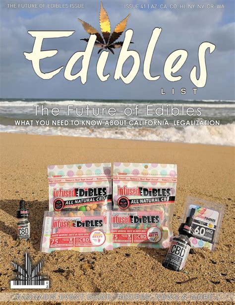 edibles list magazine  future  edibles issue