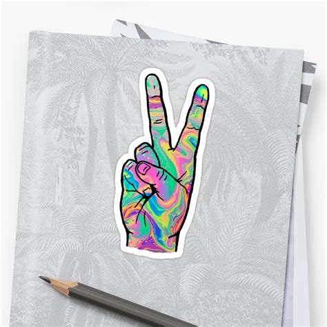 peace  stickers  kaileyryan redbubble