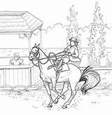 Dressage Pages Horse Coloring Getcolorings sketch template