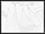 Tahiti Coloring 768px 1004 26kb sketch template