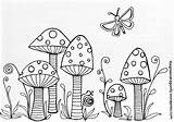 Toadstool Coloring Pages Printable Gnome Toadstools Drawing Fairy Fungi Sheets Bullet Print Colouring Colour Doodle Easy Getdrawings Getcolorings Gnomes Color sketch template