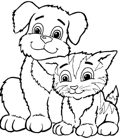 kitten  puppy coloring pages  print coloring home