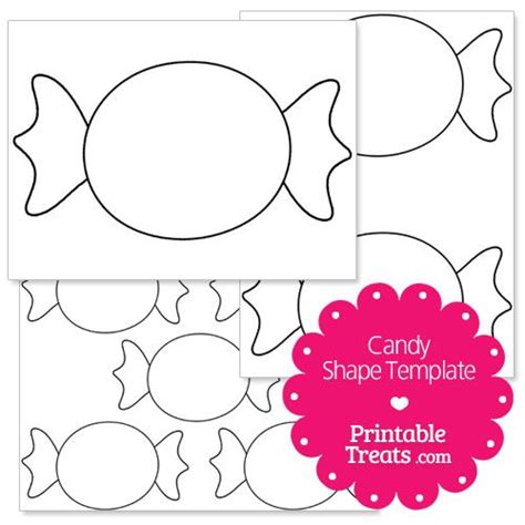 printable candy shape template christmas party pinterest template