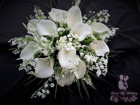 dress my wedding lilies of the valley calla lily artificial flower