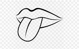 Mouth Clipart Tongue Outline Clip Drawing Lips Lip Webstockreview Clipground Drawn Favpng sketch template