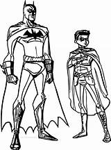 Robin Batman Coloring sketch template