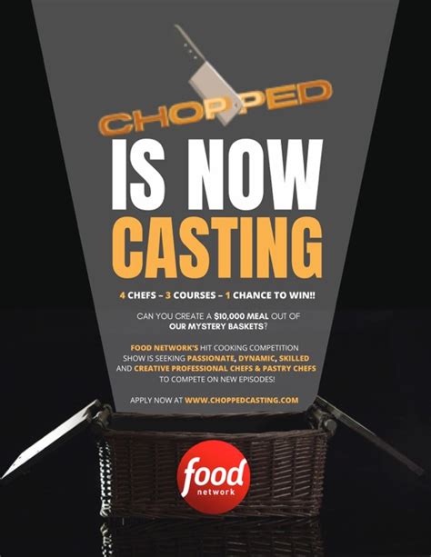 casting call for female chefs for food network s chopped auditions free