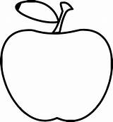 Apple Simple Drawing Coloring Teacher Clipartmag Books Getdrawings sketch template