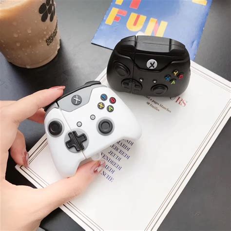 gamepad shaped silicone airpods protector case   airpod case xbox controller