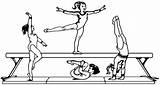 Gymnastics Gymnastique Coloriage Gymnastic Sheets Artistique Olympic Gymnastik Ginástica Turnen Gymnastes sketch template