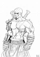 Kratos Colorir Mortal Kombat Coloringcity Incriveis Pra Artigo sketch template