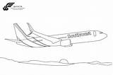 Southwest Airlines sketch template