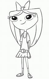Candace Flynn Ferb Phineas Colorironline Coloringonly sketch template