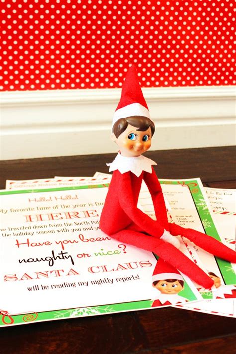 elf   shelf printables  sits girls