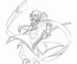 Blazblue Jin Calamity Trigger Kisaragi Coloring Pages Character Another sketch template