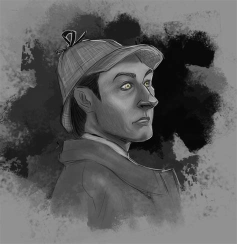 A Sketch Of Data As Sherlock Holmes [oc] Startrek