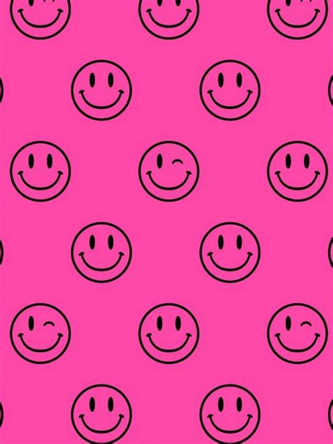 Pink Iphone Emojis Wallpaper