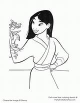Mulan Coloringhome sketch template