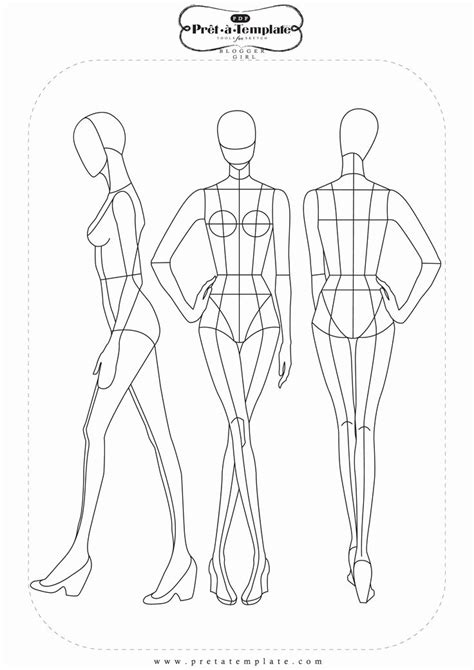 mannequin template  fashion design awesome pin  tzu yueh chen