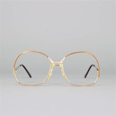 1980s vintage oversized 80s eyeglasses brown eyeglass frame