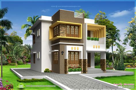 small double storied contemporary house design kerala home design  floor plans  houses