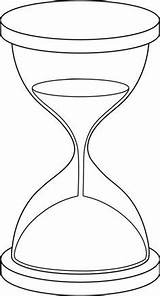 Hourglass Sanduhr Lineart Clessidra Vorlage Malen Vorlagen Sweetclipart Bleistift öffnen Malvorlagen sketch template