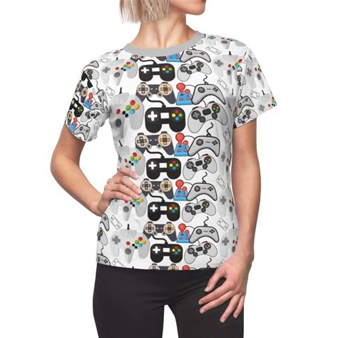 Gaming T Shirt Ladies Video Game Retro Gamer Shirt Plus Etsy