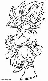 Goku Coloring Pages Dragon Ball Dbz Kids Games Drawing Printable Ssj3 Easy Color Frida Cool2bkids Para Sheets Print Colorir Baby sketch template